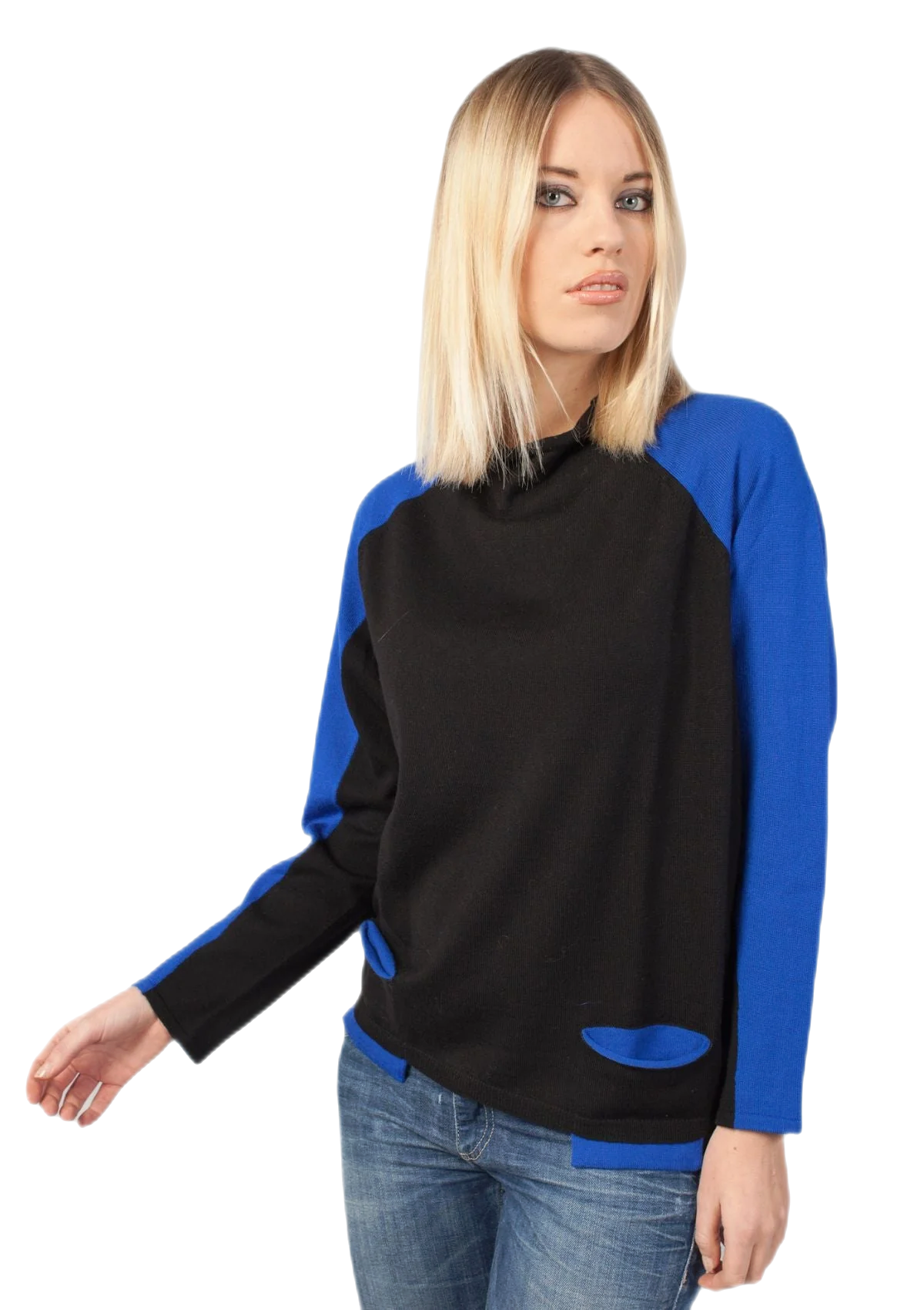 สีดำและสีฟ้า