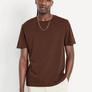 Hombres M L XL Blanco Premium Algodón Cuello Redondo Logo Serigrafía Camisetas de Hombre - Product Image 4