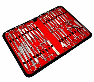 Kit complet d'instruments de dissection en acier inoxydable pour chirurgie mineure, 157 pièces, pour la formation chirurgicale - Product Image 2