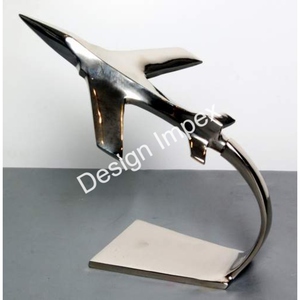 Modelo de avión de aluminio fundido a presión niquelado OEM ODM Modelos de avión personalizados Showpiece Avión Regalo de recuerdo perfecto - Product Image 5