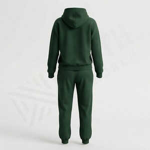 ชุดเซ็ทลำลอง 2 ชิ้นสำหรับผู้หญิง เสื้อฮู้ดดี้โอเวอร์ไซส์ กางเกงขายาวทรงหลวม สไตล์แฟชั่นฤดูใบไม้ร่วง มีกระเป๋า เนื้อผ้านุ่ม สวมใส่สบาย - Product Image 2