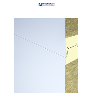 Panneau sandwich en laine de roche et PU, écologique, haute résistance au feu, solution murale pour entrepôts et usines industrielles modernes - Product Image 2