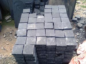 Ấn Độ kadappa đen đá vôi <span class=keywords><strong>Cobble</strong></span> đá pavers ngoài trời lát tấm cho khách sạn Con Đường Vườn công viên vỉa hè dự án - Product Image 4