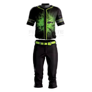 Último diseño nuevo estilo de béisbol uniforme de calidad superior de color sólido uniforme de béisbol para la venta en línea - Product Image 1