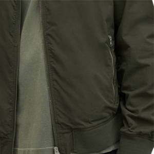 Chaqueta Bomber Verde con Logotipo Personalizado para Hombre, Chaqueta de Invierno de Talla Grande con Cuello Alto, Chaqueta Bomber de Calidad para Hombre, Servicio OEM - Product Image 5