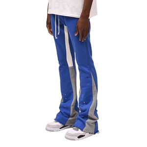 Pantalons de survêtement vintage personnalisés pour hommes, de haute qualité, pantalons larges et évasés avec motif d'hiver superposé - Product Image 5