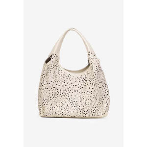 Soft Handbag in Genuine PerforateDollar Leather - Made in <b>Italy</b> - Art. 25351 - Product Image 1