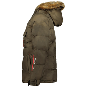 แจ็กเก็ตขนสัตว์แบบมีซิปมีฮู้ดสำหรับผู้ชายเสื้อแจ็คเก็ตมีกระเป๋าหน้าใหญ่พิเศษสำหรับฤดูหนาวขายดี - Product Image 4