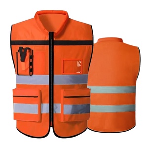 Gilet de travail antistatique en polyester fluorescent certifié CE, avec service professionnel et prix d'usine. - Product Image 1
