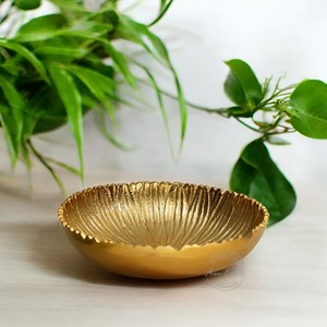 Plateau de service de luxe en forme de feuille, design texturé, élégant présentoir à snacks, vaisselle durable et facile à nettoyer pour une table élégante - Product Image 5