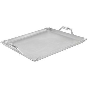 Plateau de dattes en acier inoxydable de taille personnalisée de haute qualité Plateau de service de forme rectangulaire au design classique à vendre - Product Image 4