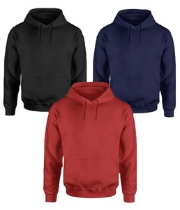 Sweatshirt Men High Quality Blank 100% Cotton Unisex 330g Pullover <b>Thick</b> <b>Fleece</b> Regular Fit Winter Plain Custom Hooded - Product Image 4