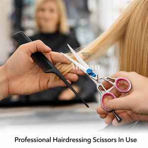 Ciseaux de coiffure professionnels de 6,2 pouces en acier inoxydable, ciseaux de barbier, design ergonomique, outil de coiffeur de salon, OEM - Product Image 6