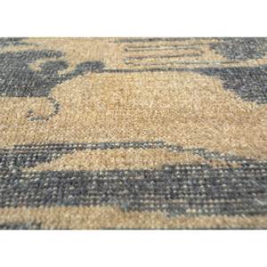 Alfombra de Lana Anudada a Mano Aprezo Azul, Rectangular de 9x12, con Patrón Abstracto para Sala de Estar, Pasillo, Modelo Skwl-421 - Product Image 3