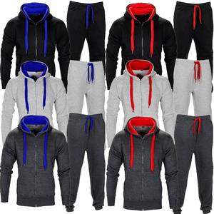 Chándal Vintage de Felpa Técnica para Hombre, Tallas Grandes, de Alta Calidad, con Logotipo Personalizado, Sudadera con Capucha Transpirable y Cordón Ajustable, Color Liso - Product Image 3