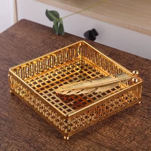 Porte-serviettes en acier inoxydable fait main, écologique et haut de gamme, pour décorations et cadeaux de mariage et de banquet - Product Image 1