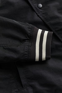 OEM personalizado invierno Vintage moda hombres chaqueta de satén acanalado elástico puño Universidad poliéster totalmente personalizado béisbol Bombardero - Product Image 6