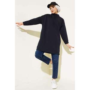 Stand Collar Túnica Azul Marino - Product Image 3