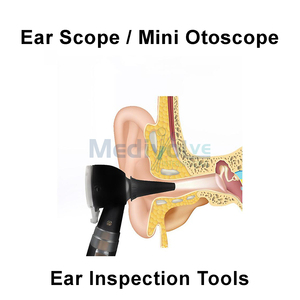 กล้องตรวจหูไฟเบอร์ออปติกขนาดเล็ก Medivolve MI-8004 ได้รับการรับรองมาตรฐาน CE ความแม่นยำ 100% สำหรับแพทย์ พยาบาล และนักศึกษา |   การตรวจสุขภาพแบบพกพา - Product Image 4