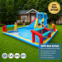Casa Inflable Combinada para Fiestas Infantiles, con Bolsa de Transporte y Kit de Reparación Incluidos, OEM ODM, MOQ 1 Pieza