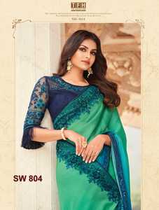 Vêtements de fête traditionnels indiens Saree en soie Blouse Ethnique Meilleure vente Tendance Designer Vente en gros Femmes de haute qualité - Product Image 6