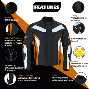 Veste de moto Cordura personnalisée, costume pantalon, coupe-vent, imprimé respirant de grande taille, nouveau design de haute qualité pour la moto - Product Image 2