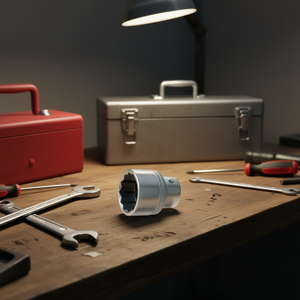 Hazet 1'' Short <b>12</b>-<b>point</b> Metric Square <b>Socket</b> - Product Image 3