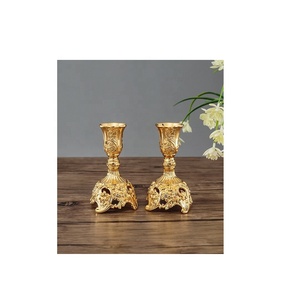 Low MOQ Leaf Shaped Brass <b>Silver</b> Candle Stand Manufacturer Factory Wholesaler Factory Direct Sale Available - Product Image 2