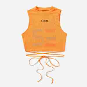 Hot Sale Women's Slim Fit <b>Crop</b> Sleeveless Tank <b>Top</b>-Quick Dry Breathable Solid Colors for Fitness Gym Yoga - Product Image 1