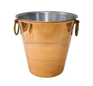 Fabricante de cubo enfriador de bebidas de vino de metal galvanizado para cerveza con y sin mango tamaños personalizados para restaurante - Product Image 6