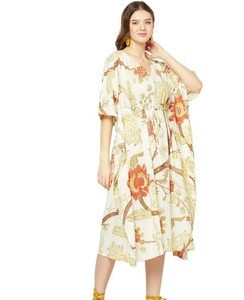 Robe en coton grande taille vêtements vêtements confortables pour femmes robe de maternité longue robe de nuit - Product Image 1