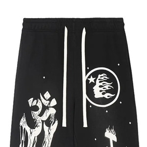 Noir blanc chaud tendance Style hommes côté couleur bloc mince Flare pantalon célèbre marque de luxe décontracté Sports de plein air - Product Image 4