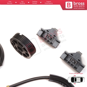 Kit de réparation de lève-vitre BWR394 pour porte avant gauche ou droite, compatible Polo MK3 6N1 6N2 1994-2001 2/3 portes 6N3837401 - Product Image 6