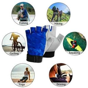 Gants de pêche sur mesure avec votre propre conception Gants de pêche avec logo personnalisé Gants de pêche sublimés avec demi-doigt personnalisé - Product Image 2