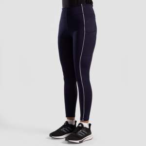 Leggings Capri Tone Luxe (Navy) Décontractés à Motifs Tie-Dye Sans Couture XL en Polyamide Spandex Tissu Tricoté Effet Cuir à Taille Haute pour le Yoga - Product Image 1