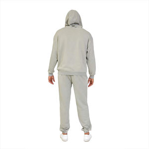 Conjunto Deportivo de Dos Piezas Unisex al por Mayor con Logotipo Personalizado, Sudadera con Capucha Lisa, Ropa Deportiva de Invierno, Estilo Urbano, Lavado Ácido, Talla Grande - Product Image 2