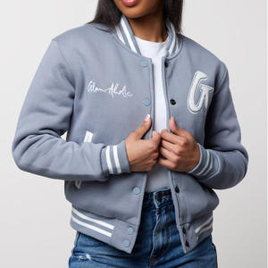 Blouson aviateur moderne avec logo G brodé coupe ajustée style streetwear décontracté pour tenues stylées de tous les jours veste pour femmes - Product Image 6