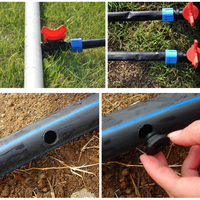 Duurzame UV-bestendige 16mm druppelbandfittingen van PP-plastic, irrigatieconnectoren voor landbouw, voor waterbesparende systemen op boerderijen