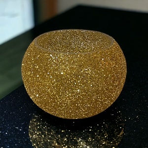 ภาชนะแก้วโมเสคสีชมพูประกายงานฝีมือสำหรับตกแต่งบ้านขวดโหลเปล่าสำหรับงานแต่งงาน - Product Image 6