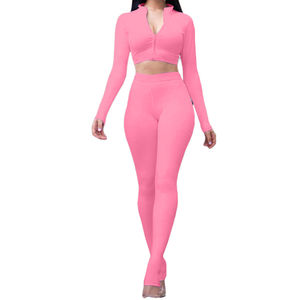 Conjunto de chándal de sudor de 2 piezas para mujer, Top corto de algodón, ropa deportiva para correr para mujer, Jogger deportivo 2026 - Product Image 5