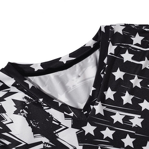 Trực Tiếp Nhà Máy-Made Chất Lượng Cao Mỹ Bóng Đá Jersey Cho Thanh Niên Tùy Chỉnh V Cổ T-Shirt Với In Mô Hình Cổ Thể Thao Mặc - Product Image 3