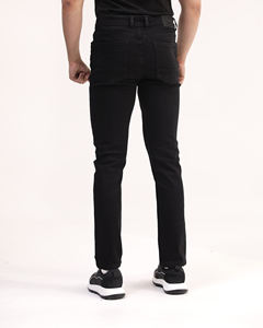 Customized Slim Straight Customized Size <b>Stretch</b> Denim <b>Jeans</b> for <b>Mens</b> Slim Fit <b>Black</b> Denim <b>Jeans</b> Everyday Wear OEM Manufacturer - Product Image 2