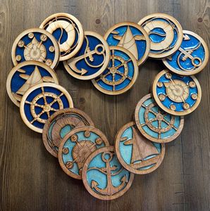 แผ่นรองแก้ว MDF ทรงสี่เหลี่ยมพิมพ์ซับลิเมชัน3.75เป็นมิตรต่อสิ่งแวดล้อมทันสมัย - Product Image 6