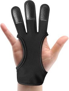 Guantes de Tiro con Arco tradicionales con correa ajustable Construcción duradera e impresión de logotipo personalizado para suministro a granel de etiqueta privada - Product Image 2