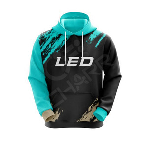 Ropa deportiva personalizada Lisa para hombre, sudaderas con capucha, ropa de calle, Sudadera con capucha en blanco, sudadera térmica de gran tamaño con estampado de soplo de peso pesado para hombre - Product Image 1