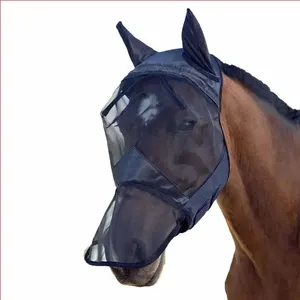 2023 Hot Selling Breathable Horse Fly Mask High Quality New Design Custom Color Protection Fly Horse Mask