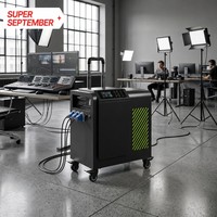 Station d'alimentation portable à batterie solaire TIANTAITECH Série BH, générateur solaire silencieux à émission zéro avec chariot LFP