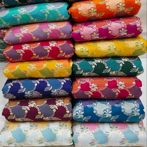 Banarasi silk fabric make to fancy dress <b>material</b> - Product Image 1