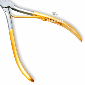 Premium High Quality Gold Handle Stainless Steel <b>Cuticle</b> Nipper Professional Manicure Pedicure <b>Tool</b> for Finger Use - Product Image 3