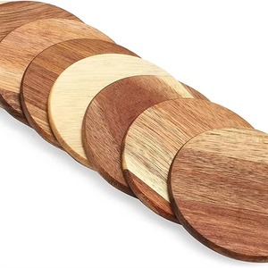 Venta caliente posavasos de madera duraderos ecológicos para cocina restaurantes cafés Opción de logotipo personalizado última llegada precio al por mayor - Product Image 5